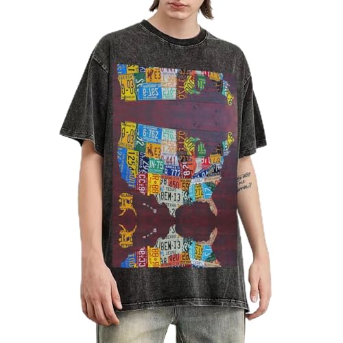 T-shirt homme manches courtes en maille lourde et robuste