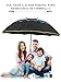 Kalolary UPF 50+ UV Protection Compact Golf Umbrella,62 Inch Extra Large Oversize Double Canopy Vented Umbrella Windproof Waterproof for Men and Women