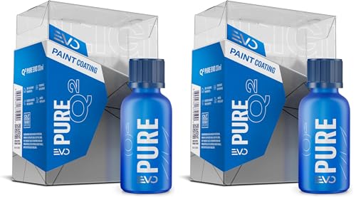 GYEON Q2 PURE EVO Ceramic Coating – Ultra Gloss – sio2 Hard – Deep Shine - Single Layer – Outdoor Application – Water Spot Resistant - Extreme Durability (30ml) (Pack of 2)