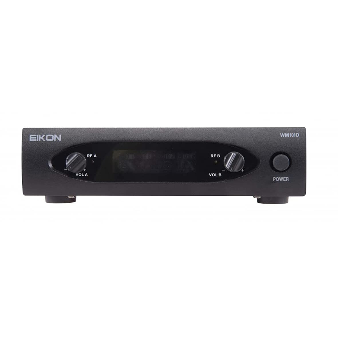 PROEL EIKON WM101DHV2 - Doppio Radiomicrofono UHF Archetto a due canali con uscite indipendenti XLR e schermo retro illuminato (I Microfoni Funzionano contemporaneamente), Nero