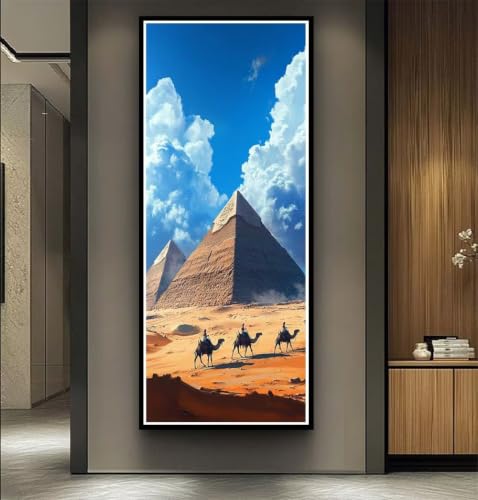 Broderie Diamant Pyramides 5D Chameau | Point de Croix Cristal DIY