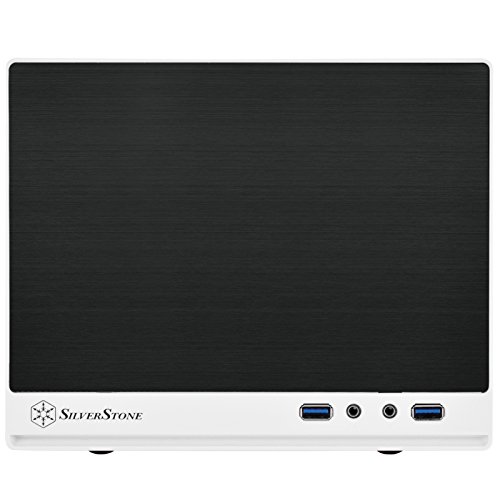 SilverStone Technology Mini-DTX Small Form Factor Computer Case SG13WB-Q Black/White