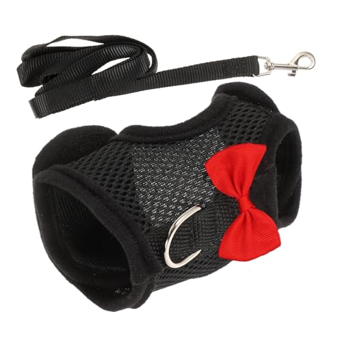 BUGUUYO Bunny Accessories Rabbit Harness Walking Rabbit Leash Outdoor Harness Mesh Vest Breathable