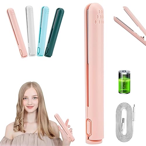 Yutdiery Mini Dual Purpose Curling Iron, Cordless Curling Irons for