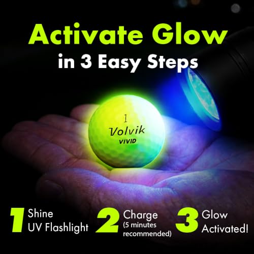 Volvik Vivid Twilight Glow Golf Balls