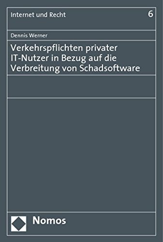 Verkehrspflichten privater IT-Nutzer in Bezug auf die Verbreitung von Schadsoftware
