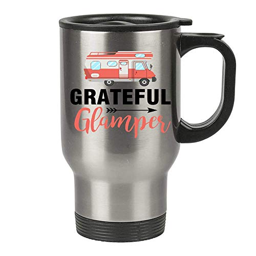 Travel Mug 14 oz With Camper And Grateful Glamper