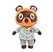 Wishtoy Gioco di Anime Giocattoli di Peluche, Animal Crossing Tom Nook Bambole di Pezza Cuscino Morbido, Regali di Compleanno per Ragazze 28 Cm B