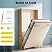 Ropoana Murphy Wall Bed Full Springs Kit, Mechanism Heavy Duty Support Hardware DIY Kit, Murphy Bed Kit Full Size Vertical for Attics, Single Apartments, Modern Hotels, Home, White