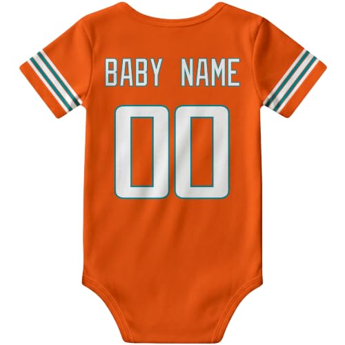 Image of KREDE Baby Clothes Custom Name Bodysuit for Baby Boy Gifts | Short Sleeves Bodysuit with Custom Number Name