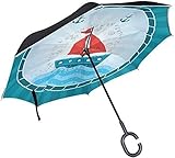 【】 GRAN REGALO IDEA modelo multi elegante para su coche choice.This inversa paraguas es perfecto para su coche.Es también un regalo perfecto para mujeres, hombres, niñas en Navidad, cumpleaños, aniversario, San Valentín, Día de Año Nuevo, etc.