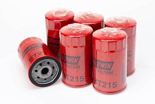 Baldwin BT215 Spin-on Oil Filter, 18 Micron, Pack of 6