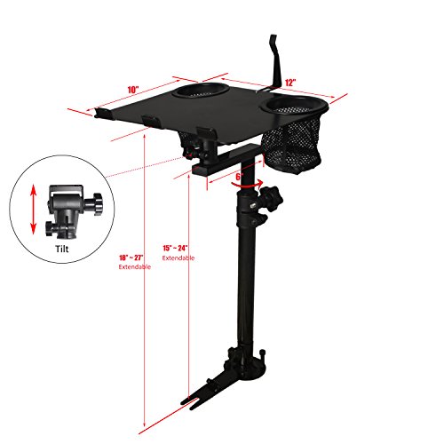 AA-Products K005-B1 Car Laptop Mount Truck Vehicle Notebook Stand Holder with Non-Drilling Bracket