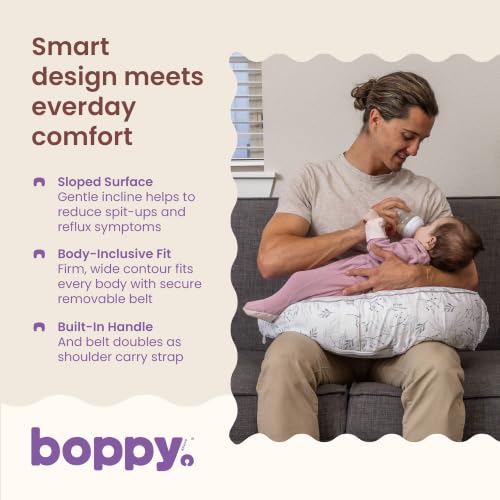 Image of Boppy Uplift Nursing Pillow, Inclined Feeding Support for Reflux Symptoms
