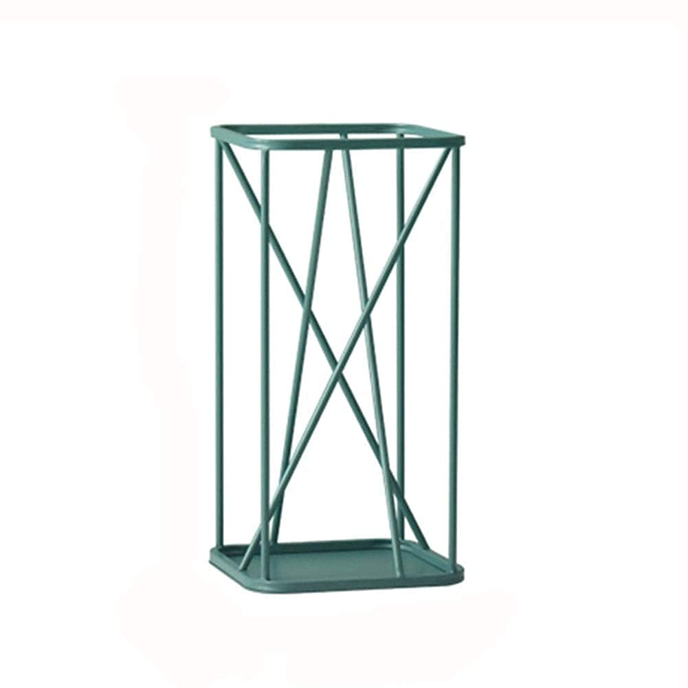 FCXWEVR Creative Geometric Compact Porch Umbrella Drain Stand Durable Black & Blue Design for Efficient Water Drainage & Space Saving Home Solutions