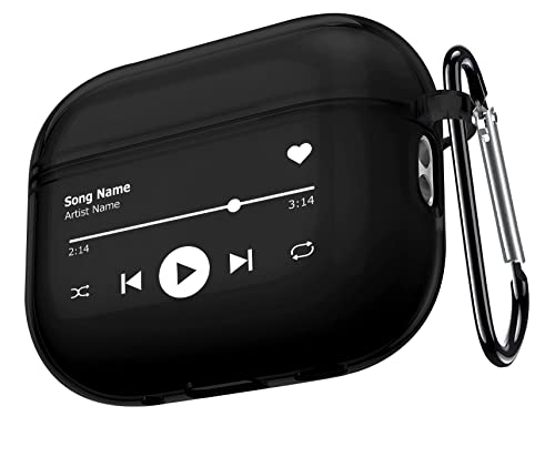 Airpods Pro2 ケース(2023/2022年モデル) おしゃれ シンプル かっこいい ミュージック 音楽 創意 デザイン AirPods Pro 第2世代 ケース エアーポッズ プロ 第二世代 カバー カラビナ付き