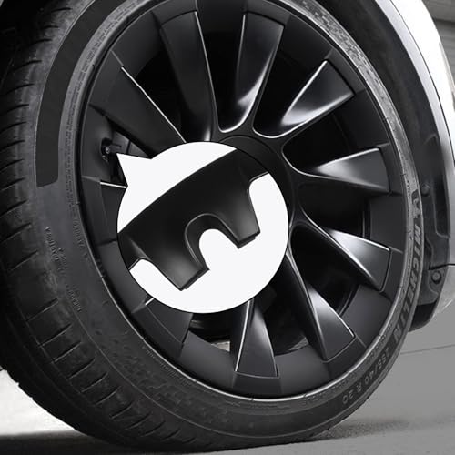 SEETEN 20 Inch Wheel Rim Protector for Tesla Model Y ABS Rim Guard Rim Hubcap Cover Car Protection Tire Trim Rings for Model Y Exterior Accessories Matte Black, 4 Pack