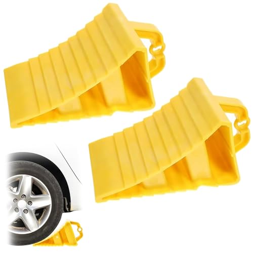 Tkxjry 2 Pièces Cale De Roue Plastique, 20*12*11 CM Cales De...