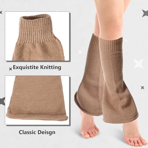 Image of 3 Pairs Women Leg Warmers Y2k Knitted Long Leg Warmers Halloween Gothic Lolita Accessories
