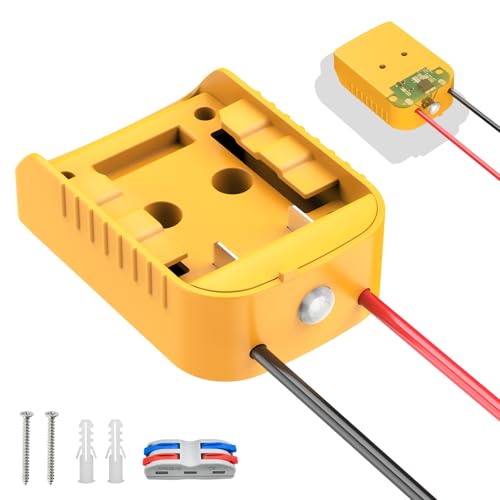 Kzreect Battery Adapter with Switch Compatible with Dewalt 20V Battery, Over-Discharge Protection...