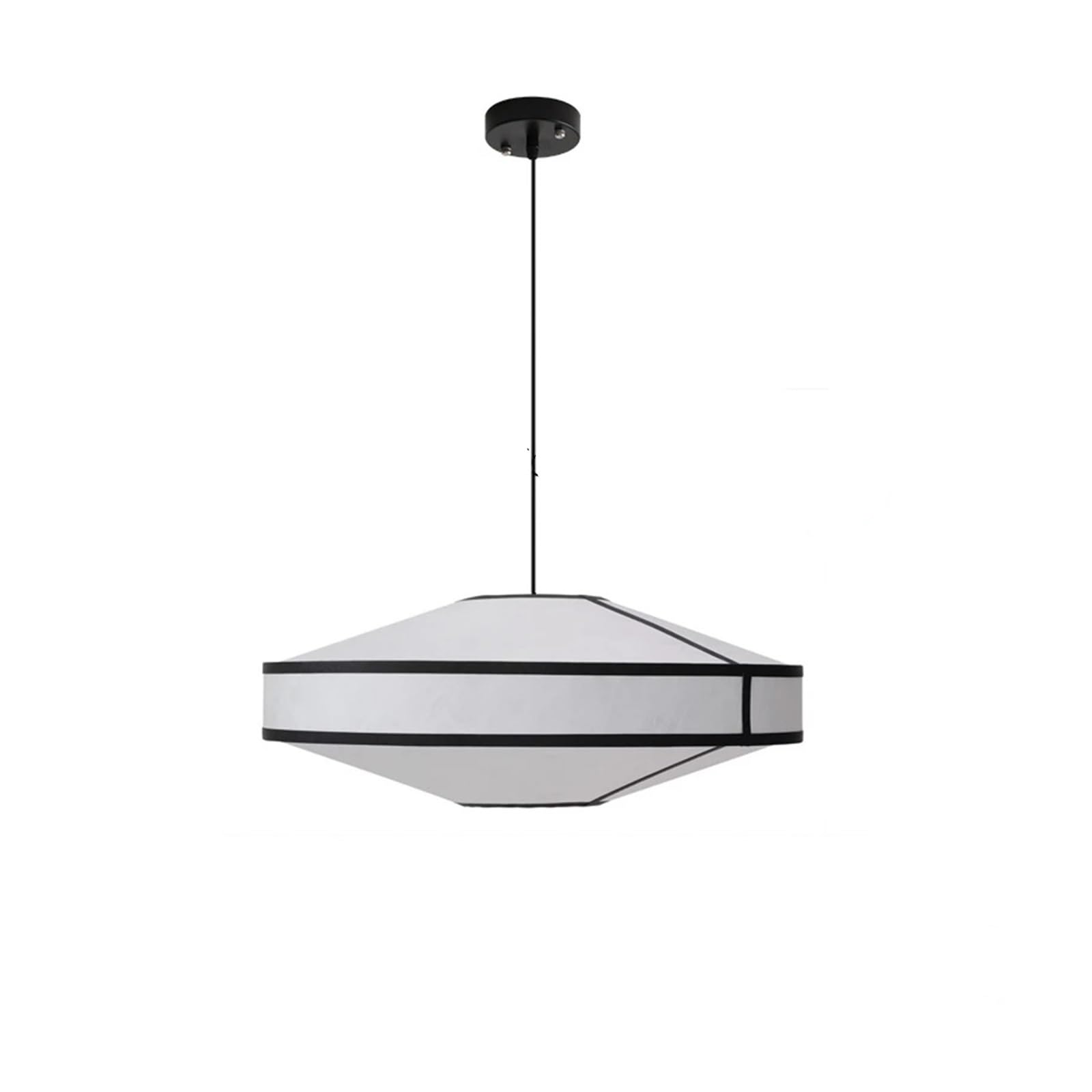 MESOVFCA Fabric Chandelier Tiered Drum Pendant Light for Bedroom Restaurant Living Room Retro Lantern Pendant Lamp,Suitable for Restaurants