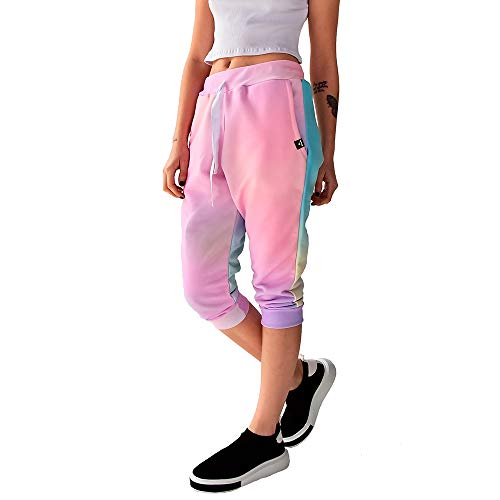 Bermuda Moletom Brohood Saruel Skinny Feminino Tie Dye M
