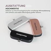KingSpec MemoStone Externe SSD, 512 GB, tragbar, USB-C 2000 MB/s, Hochgeschwindigkeits-Solid-State-Laufwerk mit USB 3.2 Gen2x2 20 Gb/s Schnittstelle, kompatibel mit Apple iPhones/Tablets/Laptops (512 – Ansicht 5