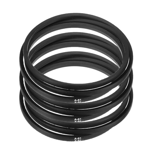 Image of uxcell 3pcs A81 or 4L830 Classic Wrapped Rubber V-Belt, 81 inch(2060mm) Inside Circumference, A Profile V Belt
