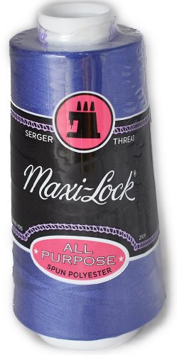 Maxi Lock hilo de coser azul real 3000 yd cono miniatura 1