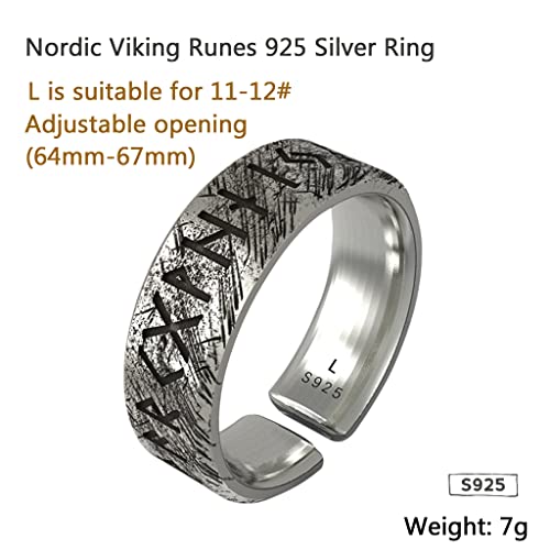 Bague rune viking fantaisie anneau de mariage celte et bijoux scandinaves de pouce - 7