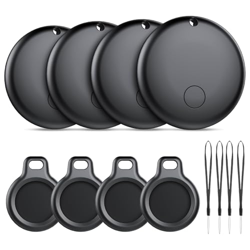 Android Air Tracker, Bluetooth Tracker Tags, Work with Google’s Find Hub(Android), Smart Tags for Luggage, Wallet, Vehicles, Keys (Not for iOS) 4 Pack