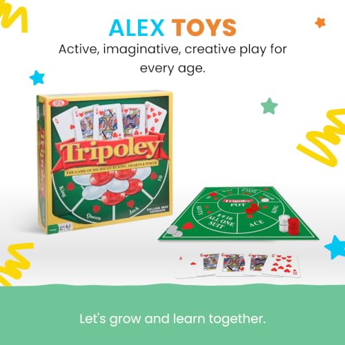 Tripoley Deluxe Board Game, Family Favorite Game, Combination of Michigan Rummy, Hearts and Poker, Perfect for Family Game Night, for Ages 8 and up by Ideal - Used condition - Image 6