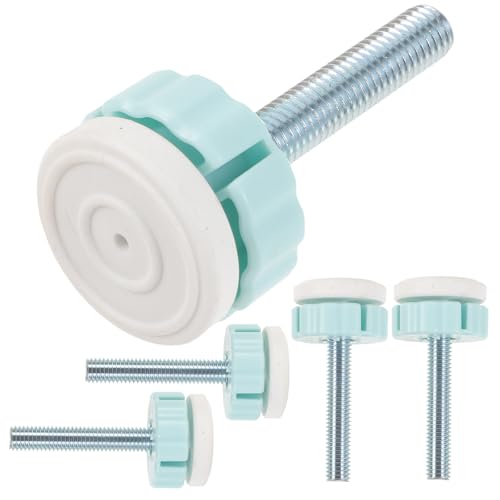 FOYTOKI Tornillos Metálicos para Puerta de Seguridad para Bebés y Mascotas, 4 Piezas Varilla Roscada Azul, Accesorios sin Perforación para Barreras de Escaleras Interiores, Herrajes