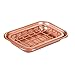mDesign 2-Piece Soap Dish for Kitchen Sink - Bar of Soap Holder with Drainage Grate for Kitchen - Countertop Caddy Dish Rest for Scrubber, Sponge and Brushes - Unity Collection - Copper
