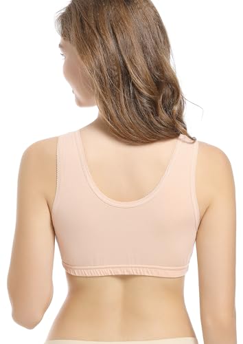 Image of CAKYE 3 Pack Maternity Nursing Sleep Bra Breastfeeding Cotton Bralette