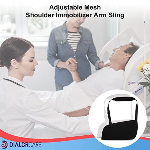 Image of DIALDRCARE Nylon Arm Sling Shoulder For Women, Men, Teenagers, Adjustable Shoulder Sling Strap For Wrist Support, Elbow, Shoulder Injury (Arm Holder 1)