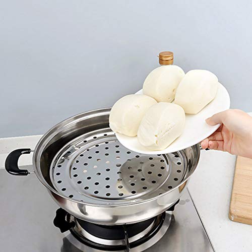 Multi-Functional Stainless Steel Large Diameter Round Steam Holder Tray Shelf for Instant Pot Home Kitchen Cooking Pressure Cooker Accessories Durable Cookware Steamer Basket(26cm) 3 Gallery Image
