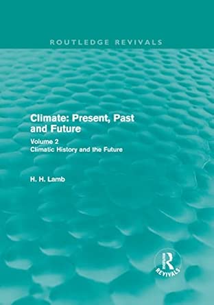 Climate: Present, Past and Future (Routledge Revivals): Volume 2: Climatic History and the Future book cover