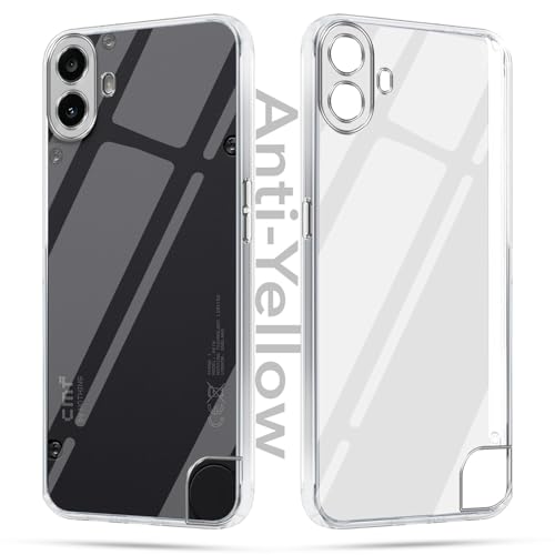 Image of Jkobi Lifetime Anti-Yellow Clear Back Cover Case for Nothing CMF Phone 1 (Sleek Hard Crystal | Shockproof and Camera Protection)