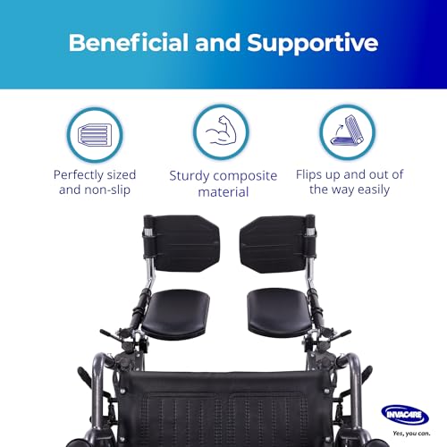 image for Invacare Wheelchair Elevating Legrest with Padded Calf Pads, Footrest 