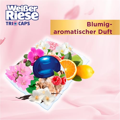 Weißer Riese Color Trio-Caps Aromatherapie Orchidee (120 Waschladungen), Color Waschmittel mit Good Mood-Duft für ein riesig langes Dufterlebnis und strahlend saubere Wäsche, 100% recycelbar 6