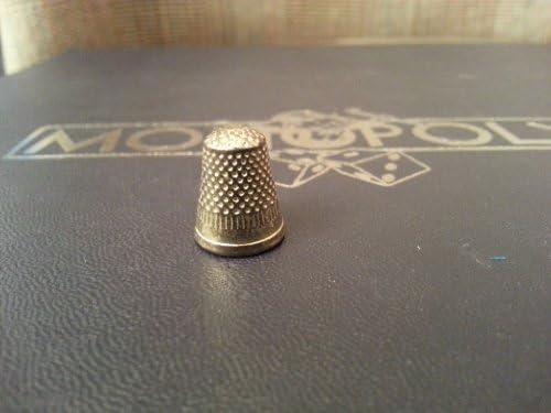 (Read Description Carefully) Monopoly - Deluxe Edition (Replacement Parts Only) Gold Looking Metal Game Token / Piece - Thimball