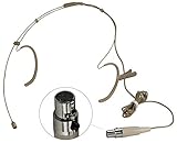 Double Earhook Headset Microphone Wireless Omidirectional Mic (for Shure type 4 pin mini plug)