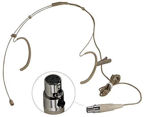 Double Earhook Headset Microphone Wireless Omidirectional Mic (for Shure type 4 pin mini plug)