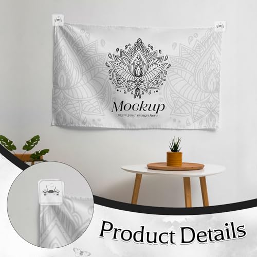 50 Pieces Self Adhesive Clips Tapestry Hangers Wall Clips for Hanging Posters Photos, Postcard Clip for Home Office School Decoration