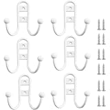 Tamaño del gancho para ropa:el tamaño del gancho para bata se muestra en la imagen adjunta.La caja contiene:ganchos retro * 6,tornillos de montaje * 12.