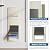 3-Flap Dog Door, Pet Door for Dogs, Pet Door for Wall, ABS Frame and Telescoping Tunnel, Safty Lock, Double Flap Dog Door and Cat Door, Strong and Durable, Large Size