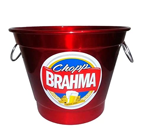 Balde de Gelo de Alumínio com Alças e Personalizados com Logo de Marcas de Cervejas Famosas 6L