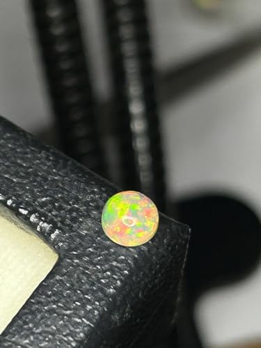 Opale 6 mm cabochon naturel multicolore pour fabrication de bijoux