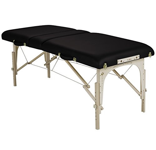 Image of EARTHLITE Portable Massage Table Package AVALON - Reiki Endplate, Premium Flex-Rest Face Cradle & Strata Cushion, Carry Case (30 inchx73 inch)